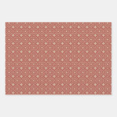 ヴィンテージクリスマスシームレスパターン ラッピングペーパーシート (正面3)