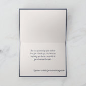 ヴィンテージクリスマスシーンコテージ雪だるま カード (内部)