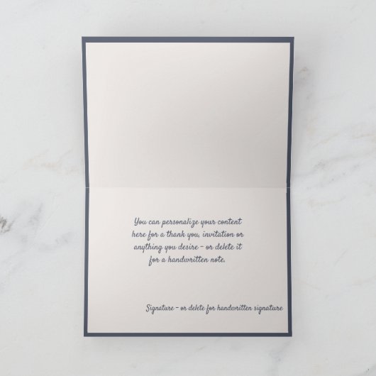 ヴィンテージクリスマスシーンコテージ雪だるま カード (内部)