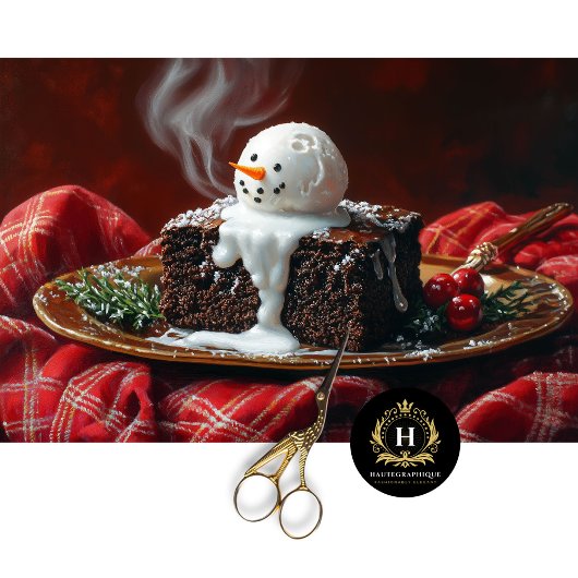 ヴィンテージクリスマスシーンブラウニーデコページ 薄葉紙