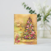 ヴィンテージクリスマスシーン シーズンポストカード (スタンド正面)