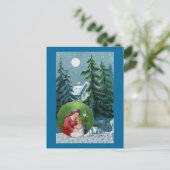 ヴィンテージクリスマスシーン シーズンポストカード (スタンド正面)