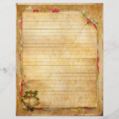 ヴィンテージクリスマスジャーナルのスクラップブック紙 (正面)