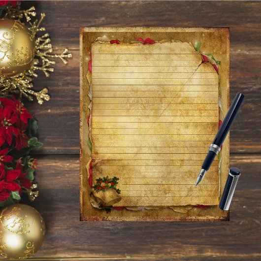 ヴィンテージクリスマスジャーナルのスクラップブック紙