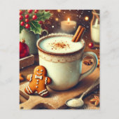 ヴィンテージクリスマスジンジャーブレッドホットミルクスクラップブック (正面)