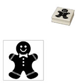 ヴィンテージクリスマスジンジャーブレッドマンクッキー ラバースタンプ (押印)