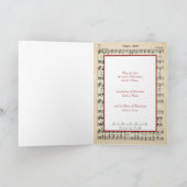 ヴィンテージクリスマスジンルベルズシートミュージック カード (内部)