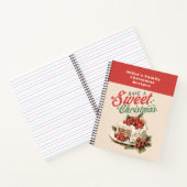ヴィンテージクリスマススイートケーキ名前をカスタムする目的 ノートブック (内部)