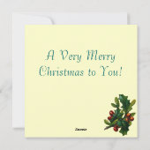 ヴィンテージクリスマススクエアカード シーズンカード (裏面)