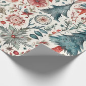 ヴィンテージクリスマスススススススカンジナビアデザイン ラッピングペーパー (角)