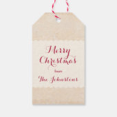 ヴィンテージクリスマススタグ ギフトタグ (裏面)