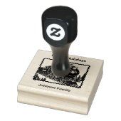 ヴィンテージクリスマススタンプ蒸気列車。編集可能 ラバースタンプ (スタンプ)