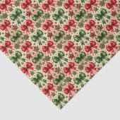 ヴィンテージクリスマススターと弓パターン 薄葉紙 (詳細)