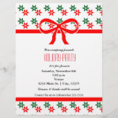 ヴィンテージクリスマススターホリデーパーティーイベントフライヤー チラシ (正面)