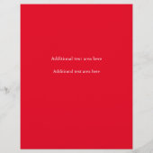 ヴィンテージクリスマススターホリデーパーティーイベントフライヤー チラシ (裏面)