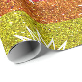 ヴィンテージクリスマススターレインボーグリッターゲイホリデー ラッピングペーパー (ロールコーナー)