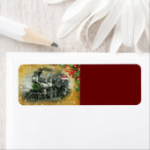 ヴィンテージクリスマススチームトレイン ラベル (インサイチュ)