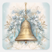 ヴィンテージクリスマスステッカー スクエアシール (正面)