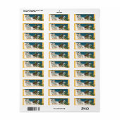 ヴィンテージクリスマスステッカー ラベル (フルシート)