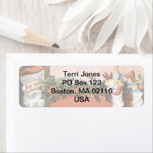 ヴィンテージクリスマスストッキングサンタクロースミスタントー ラベル (インサイチュ)