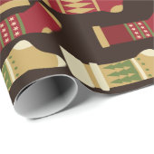 ヴィンテージクリスマスストッキング |休日 ラッピングペーパー (ロールコーナー)