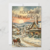 ヴィンテージクリスマススノーカバーフェスティバルヴィレッジ シーズンカード (正面)