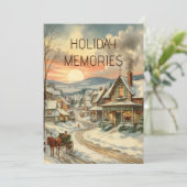 ヴィンテージクリスマススノーカバーフェスティバルヴィレッジ シーズンカード (スタンド正面)