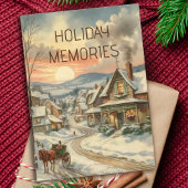 ヴィンテージクリスマススノーカバーフェスティバルヴィレッジ シーズンカード