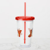 ヴィンテージクリスマススノーグローブトレンディア雪の結晶 アクリルタンブラー (右)