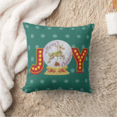 ヴィンテージクリスマススノーグローブトレンディア雪の結晶 クッション (ブランケット)