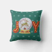 ヴィンテージクリスマススノーグローブトレンディア雪の結晶 クッション (裏面)