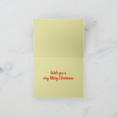 ヴィンテージクリスマススノーグローブトレンディア雪の結晶 シーズンカード (内部)