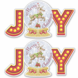 ヴィンテージクリスマススノーグローブトレンディア雪の結晶 シール