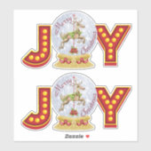 ヴィンテージクリスマススノーグローブトレンディア雪の結晶 シール (シート)