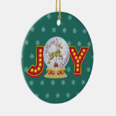 ヴィンテージクリスマススノーグローブトレンディア雪の結晶 セラミックオーナメント (右)