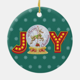 ヴィンテージクリスマススノーグローブトレンディア雪の結晶 セラミックオーナメント