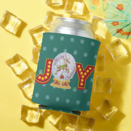 ヴィンテージクリスマススノーグローブトレンディア雪の結晶 缶クーラー