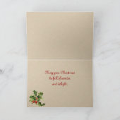 ヴィンテージクリスマススノーピープルキスカード シーズンカード (内部)