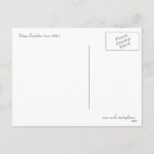 ヴィンテージクリスマススノーベビーズポストカード シーズンポストカード (裏面)