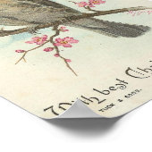 ヴィンテージクリスマススパロー ポスター (角)