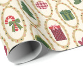 ヴィンテージクリスマススポットライト ラッピングペーパー (ロールコーナー)