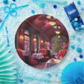 ヴィンテージクリスマススリープ表現レストラン ペーパープレート (パーティー)