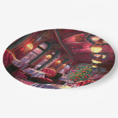 ヴィンテージクリスマススリープ表現レストラン ペーパープレート (アングル)