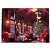 ヴィンテージクリスマススリープ表現レストラン ラージペーパーバッグ (正面)