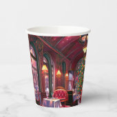 ヴィンテージクリスマススリープ表現レストラン 紙コップ (左)