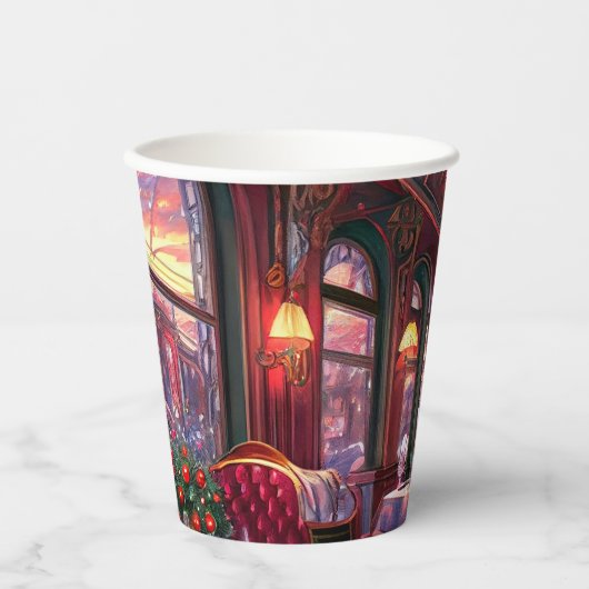 ヴィンテージクリスマススリープ表現レストラン 紙コップ (正面)