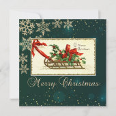 ヴィンテージクリスマススレイ、ミストルート、スノーフレーク (正面)