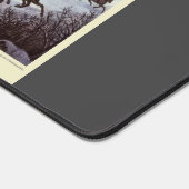 ヴィンテージクリスマススレイ、冬のセントラルパーク デスクマット (コーナー)