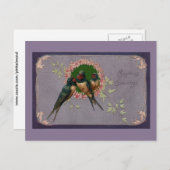 ヴィンテージクリスマススワローズ シーズンポストカード (正面/裏面)