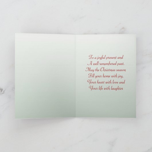 ヴィンテージクリスマスセントニコラスのカード シーズンカード (内部)